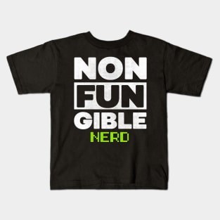 Non Fungible Token nerd nft Kids T-Shirt